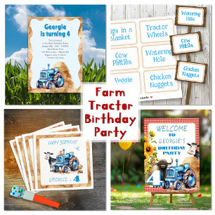 Farm Party Food Signs Anpassningsbar-cut Vinyl Sti Klistermärken
