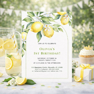 Lemon citrus födelsedagspresent Stickers Runt Klistermärke