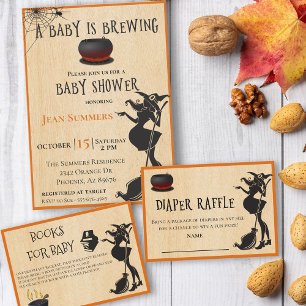Diaper Raffle Baby Brewing Witch Halloween Tilläggskort