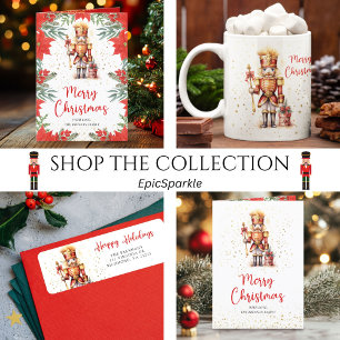 Festive Nutcracker God jul Två-Tonad Mugg