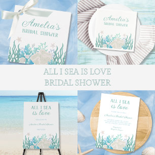 All I Sea Beach Ocean Bridal Shower blir Pappersservett