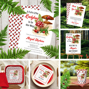 En luddig liten Ladybug är på väg att bli en babys Tack Kort