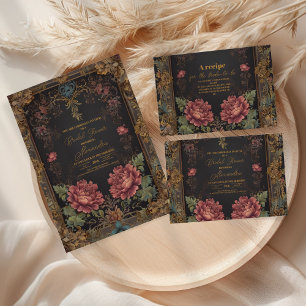 Photo Blommigt Victorian Gothic Möhippa Tack Kort