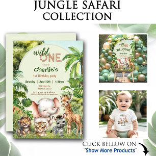 Safari Jungle Cute Animals 2 Vilder andra födelsed T Shirt