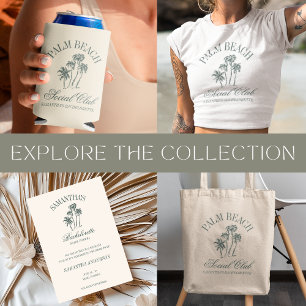 Logotypen för Klubben  i Retro Luxe Beach Bachelor T Shirt