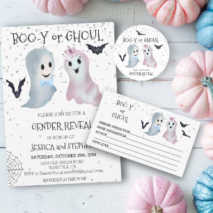 Halloween Gender Reveal Predictions Spöken Tilläggskort