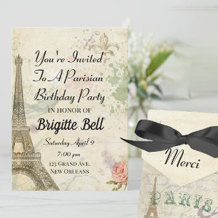 Vintage Parisian Party Presentaskar
