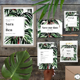 Handflatan Träd Beach Wedding QR Code OSA