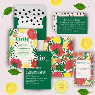 Lemon citrus-babyduschen pappersservett