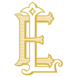 EL- eller LE Monogram Vintage bröllop-inbjudningar Inbjudningar