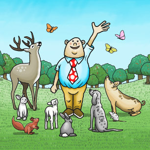 Anropa alla Party-djur på födelsedagen Inbjudningar