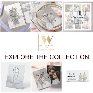 Photo Collage Personlig Bröllop Vimplar