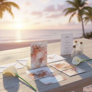 Ro Guld Earthtone Watercolor Flygblad