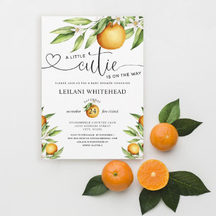 Little Cutie on how Watercolor Baby Shower Inbjudningar