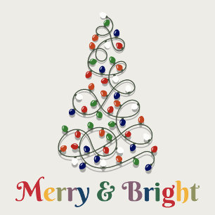 Bild för Merry and Bright Vintage Ljus Poster
