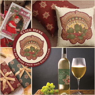 Jul- och Yule Blessings-Helgdag-kort Julkort