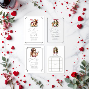 Elegant Drunk i Kärlek Möhippa Inbjudningar