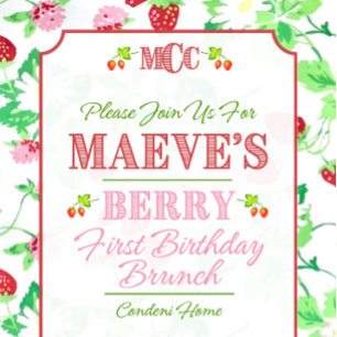 Berry Birthday Napkin Pappersservett