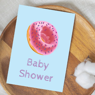 Cute Donut Baby Shower Inbjudningar