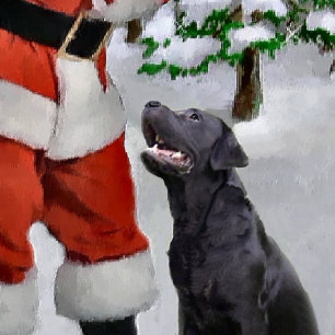 Labrador Retriever-julklappar Helgkort
