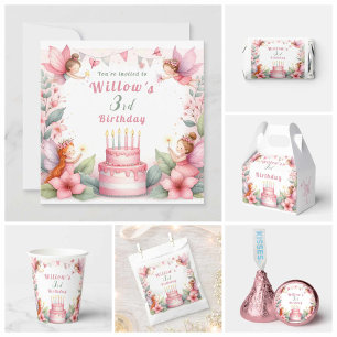 Förändrad Rosa Fairy-trädgård - födelsedag Presentaskar