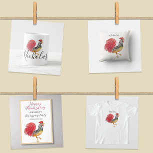 Red Tupp Watercolor Illustratin Pappersservett