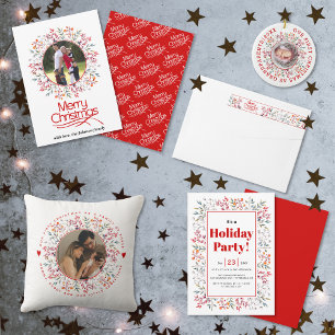 Första julfamiljen med tre bär på gräns-foto kaffemugg