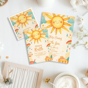 Sunshine Gender Neutral Boho Sol Pappersservett