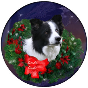 Gräns Collie Julhälsningar Julkort
