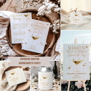 Espresso Martini Sällskapsresa för Möhippa Vattenflaskor Etikett