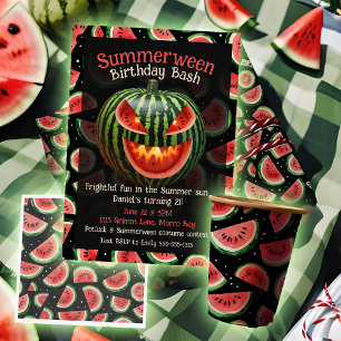 Lägg till namn Sommarfödelsedag Fun Watermelon on  Presentpapper