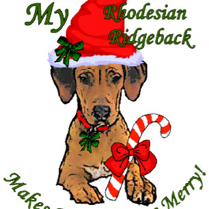 Rhodesian Ridgeback julgåvor Helgkort