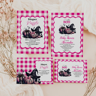 Rosa Halloween Baby Shower Pappersservett