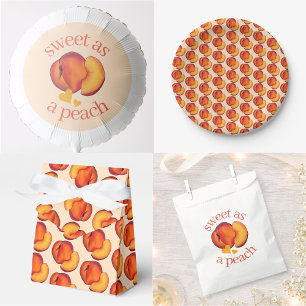 Grattis på födelsedagen Sweet Georgia Peach Peache Inbjudningar