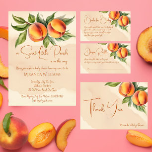 Tack för att du vill ha en söt liten persikobebisd gåvor etiketter