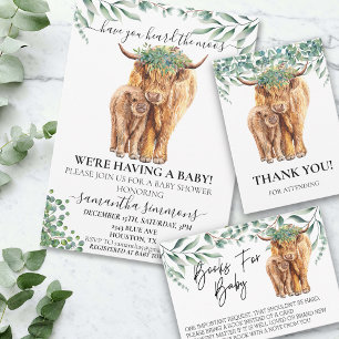 Eucalyptus för babyskor med hög kow Calf Tack. Anteckningskort