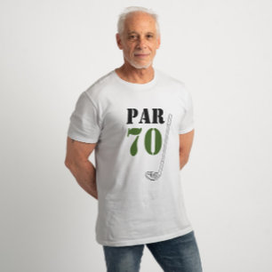 Golf Par 70 för golfer 70:e födelsedagen underskat T Shirt