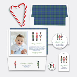 Tack Nutcracker Ballet Leksak Soldiers Helgdagar Runt Klistermärke