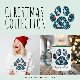 Glada Pawlidays Jul Hund Älskare Tröja 