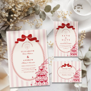 Whimsical Champagne Torn Doodle Bröllop OSA Kort