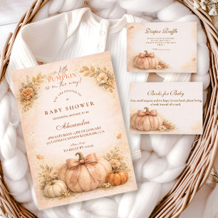 Coquette Bow Pumpa Höst Baby Shower Pappersservett