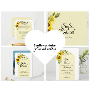 Solrosvit daisy arch qr-elegant OSA kort
