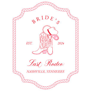 Brides Last Rodeo Bachelorette Tygkasse