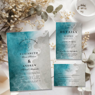 Modern Elegant Tropical Beach Wedding Tack Kort