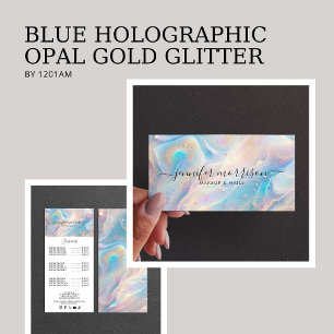 Blue HoloGrapal Opal Guld Glitter Makeup, Beauty Flygblad