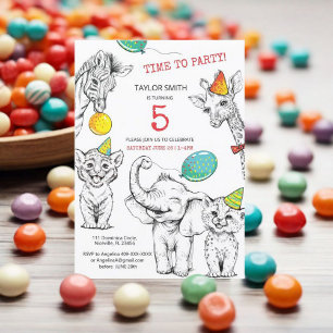 Klassisk Rundlig fästmö 5-årsdagen Party. Runt Klistermärke