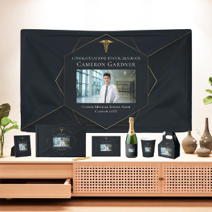 Chic Black Guld Medical School Studentfest