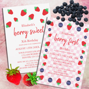 Berry Sweet Birthday Inbjudningar