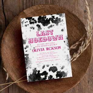 Möhippan Senaste Hoedown Cow Print Shock rosa Presentaskar