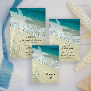 Tropical Beach Destination Wedding Spara Datumet